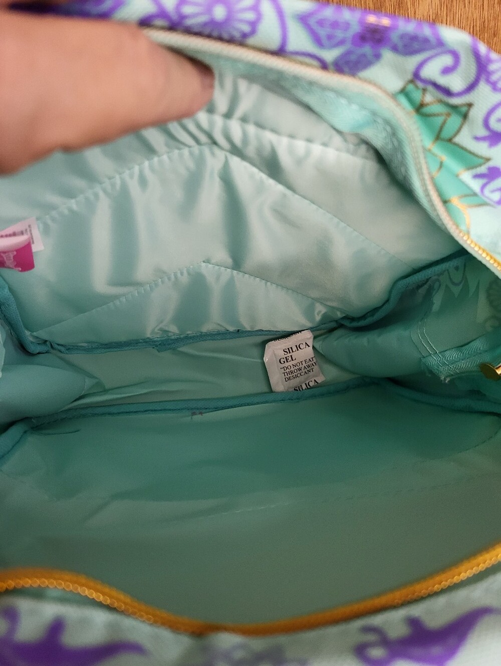Disney Princess Jasmine Backpack in Teal, Gold and Purple - Picture 12 of 14